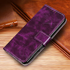 Funda de Cuero Cartera con Soporte Carcasa KZ4 para Huawei Honor Magic5 Pro 5G Morado