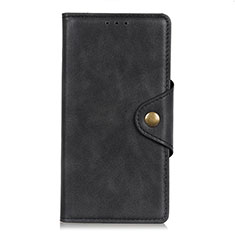 Funda de Cuero Cartera con Soporte Carcasa L01 para Alcatel 3X Negro