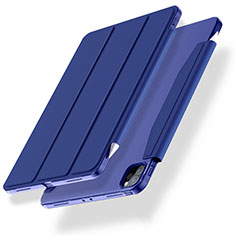 Funda de Cuero Cartera con Soporte Carcasa L01 para Apple iPad Pro 11 (2021) Azul