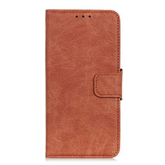 Funda de Cuero Cartera con Soporte Carcasa L01 para HTC Desire 19 Plus Marron