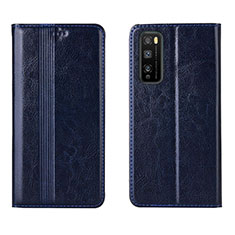 Funda de Cuero Cartera con Soporte Carcasa L01 para Huawei Enjoy 20 Pro 5G Azul