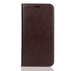 Funda de Cuero Cartera con Soporte Carcasa L01 para Huawei Honor Play 8 Marron