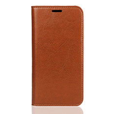 Funda de Cuero Cartera con Soporte Carcasa L01 para Huawei Y5 (2019) Naranja