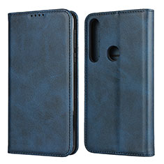 Funda de Cuero Cartera con Soporte Carcasa L01 para Motorola Moto G8 Play Azul