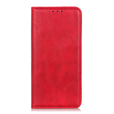 Funda de Cuero Cartera con Soporte Carcasa L01 para Motorola Moto One Fusion Plus Rojo