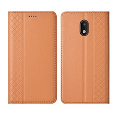 Funda de Cuero Cartera con Soporte Carcasa L01 para Nokia 1.3 Naranja