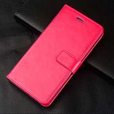 Funda de Cuero Cartera con Soporte Carcasa L01 para OnePlus 5T A5010 Rosa Roja