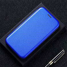 Funda de Cuero Cartera con Soporte Carcasa L01 para Oppo A32 Azul