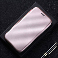 Funda de Cuero Cartera con Soporte Carcasa L01 para Oppo A33 Oro Rosa