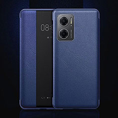 Funda de Cuero Cartera con Soporte Carcasa L01 para Oppo A77 5G Azul