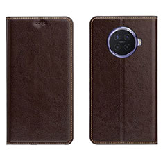 Funda de Cuero Cartera con Soporte Carcasa L01 para Oppo Ace2 Marron