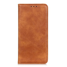 Funda de Cuero Cartera con Soporte Carcasa L01 para Realme C11 Marron Claro