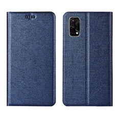 Funda de Cuero Cartera con Soporte Carcasa L01 para Realme V15 5G Azul