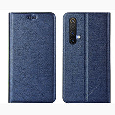 Funda de Cuero Cartera con Soporte Carcasa L01 para Realme X50t 5G Azul