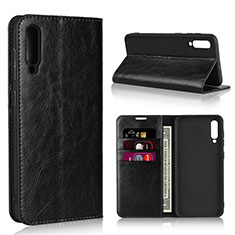 Funda de Cuero Cartera con Soporte Carcasa L01 para Samsung Galaxy A30S Negro