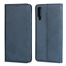 Funda de Cuero Cartera con Soporte Carcasa L01 para Samsung Galaxy A70 Azul