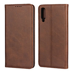 Funda de Cuero Cartera con Soporte Carcasa L01 para Samsung Galaxy A90 5G Marron