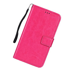 Funda de Cuero Cartera con Soporte Carcasa L01 para Samsung Galaxy A91 Rosa Roja