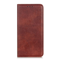 Funda de Cuero Cartera con Soporte Carcasa L01 para Samsung Galaxy M01 Core Marron