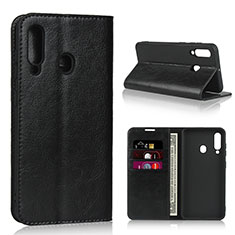 Funda de Cuero Cartera con Soporte Carcasa L01 para Samsung Galaxy M40 Negro