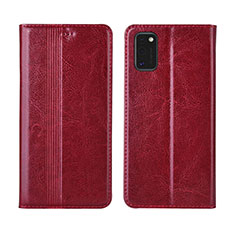 Funda de Cuero Cartera con Soporte Carcasa L01 para Samsung Galaxy M51 Rojo Rosa