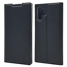 Funda de Cuero Cartera con Soporte Carcasa L01 para Samsung Galaxy Note 10 Plus 5G Negro