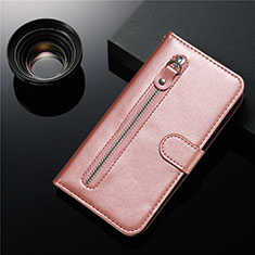 Funda de Cuero Cartera con Soporte Carcasa L01 para Samsung Galaxy S20 5G Oro Rosa