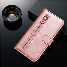 Funda de Cuero Cartera con Soporte Carcasa L01 para Samsung Galaxy S20 Plus Oro Rosa