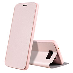 Funda de Cuero Cartera con Soporte Carcasa L01 para Samsung Galaxy S7 Edge G935F Oro Rosa