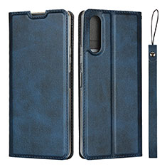 Funda de Cuero Cartera con Soporte Carcasa L01 para Sony Xperia 10 II Azul