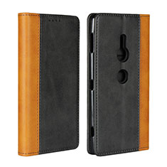 Funda de Cuero Cartera con Soporte Carcasa L01 para Sony Xperia XZ2 Negro