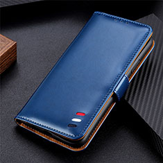 Funda de Cuero Cartera con Soporte Carcasa L01 para Xiaomi Mi 10i 5G Azul