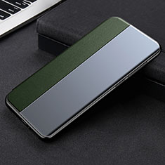 Funda de Cuero Cartera con Soporte Carcasa L01 para Xiaomi Mi 11 Lite 4G Verde Noche