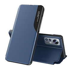 Funda de Cuero Cartera con Soporte Carcasa L01 para Xiaomi Mi 12S 5G Azul