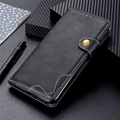 Funda de Cuero Cartera con Soporte Carcasa L01 para Xiaomi POCO C3 Negro