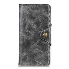 Funda de Cuero Cartera con Soporte Carcasa L01 para Xiaomi Poco M2 Pro Gris