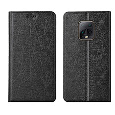 Funda de Cuero Cartera con Soporte Carcasa L01 para Xiaomi Redmi 10X Pro 5G Negro