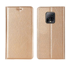 Funda de Cuero Cartera con Soporte Carcasa L01 para Xiaomi Redmi 10X Pro 5G Oro