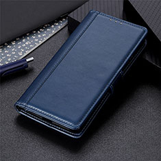 Funda de Cuero Cartera con Soporte Carcasa L01 para Xiaomi Redmi 9 Prime India Azul