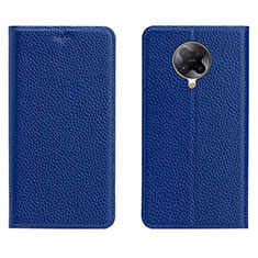 Funda de Cuero Cartera con Soporte Carcasa L01 para Xiaomi Redmi K30 Pro 5G Azul