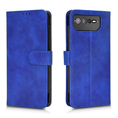 Funda de Cuero Cartera con Soporte Carcasa L01Z para Asus ROG Phone 6 Pro Azul