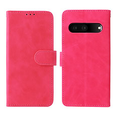 Funda de Cuero Cartera con Soporte Carcasa L01Z para Google Pixel 7 5G Rosa Roja