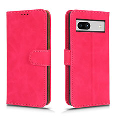 Funda de Cuero Cartera con Soporte Carcasa L01Z para Google Pixel 7a 5G Rosa Roja