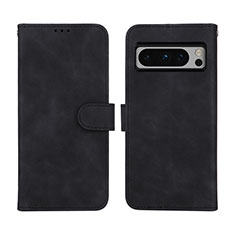 Funda de Cuero Cartera con Soporte Carcasa L01Z para Google Pixel 8 Pro 5G Negro