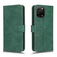 Funda de Cuero Cartera con Soporte Carcasa L01Z para Huawei Enjoy 50z Verde