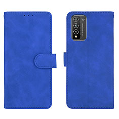 Funda de Cuero Cartera con Soporte Carcasa L01Z para Huawei Honor 10X Lite Azul