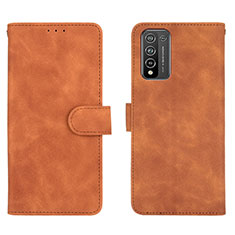 Funda de Cuero Cartera con Soporte Carcasa L01Z para Huawei Honor 10X Lite Marron