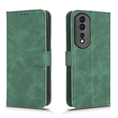 Funda de Cuero Cartera con Soporte Carcasa L01Z para Huawei Honor 80 Pro Flat 5G Verde