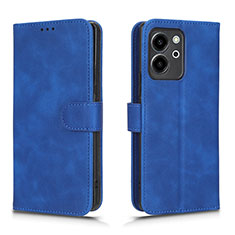 Funda de Cuero Cartera con Soporte Carcasa L01Z para Huawei Honor 80 SE 5G Azul