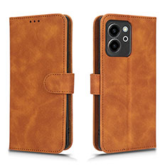 Funda de Cuero Cartera con Soporte Carcasa L01Z para Huawei Honor 80 SE 5G Marron